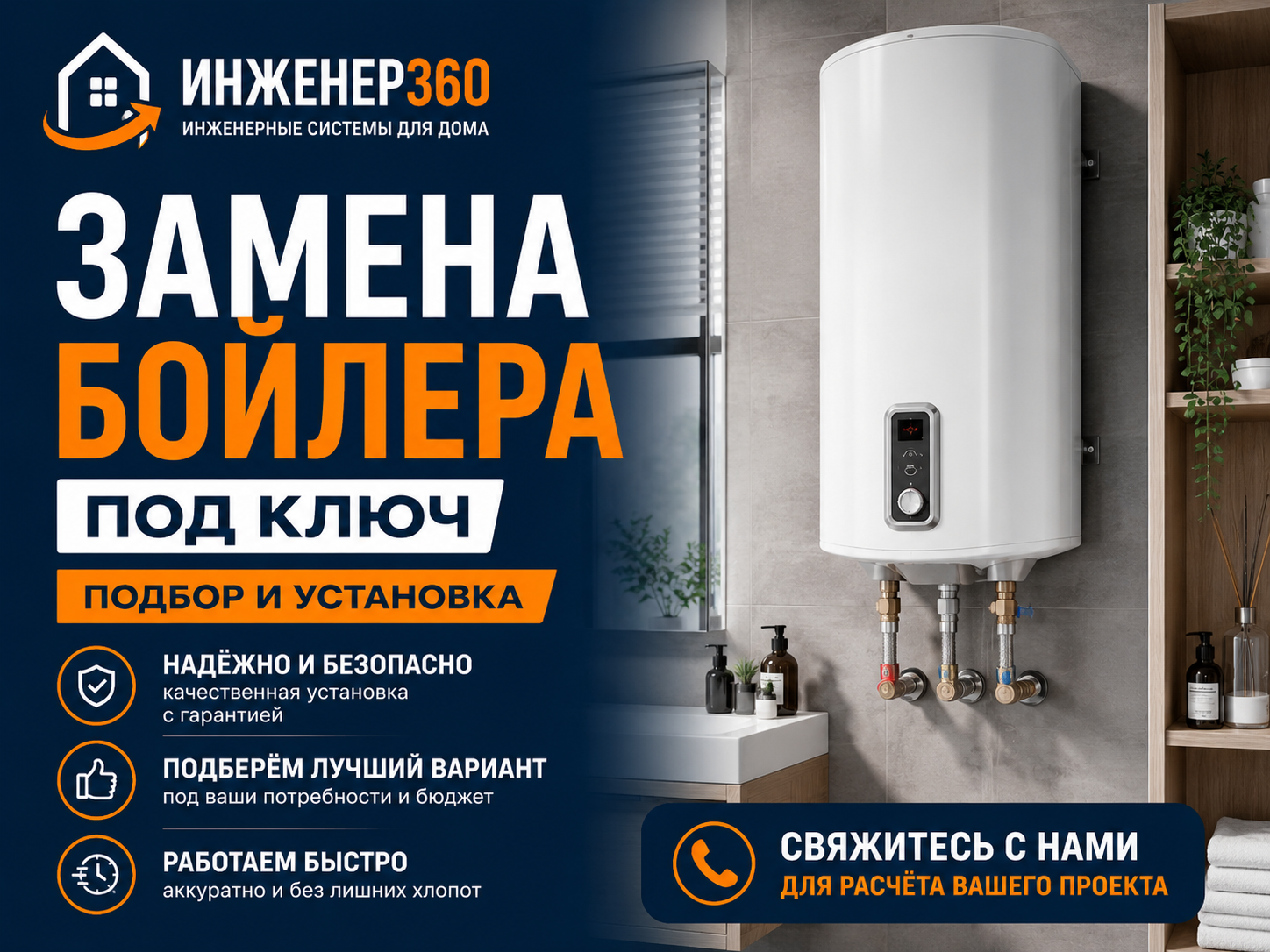 Креатив: замена бойлера под ключ